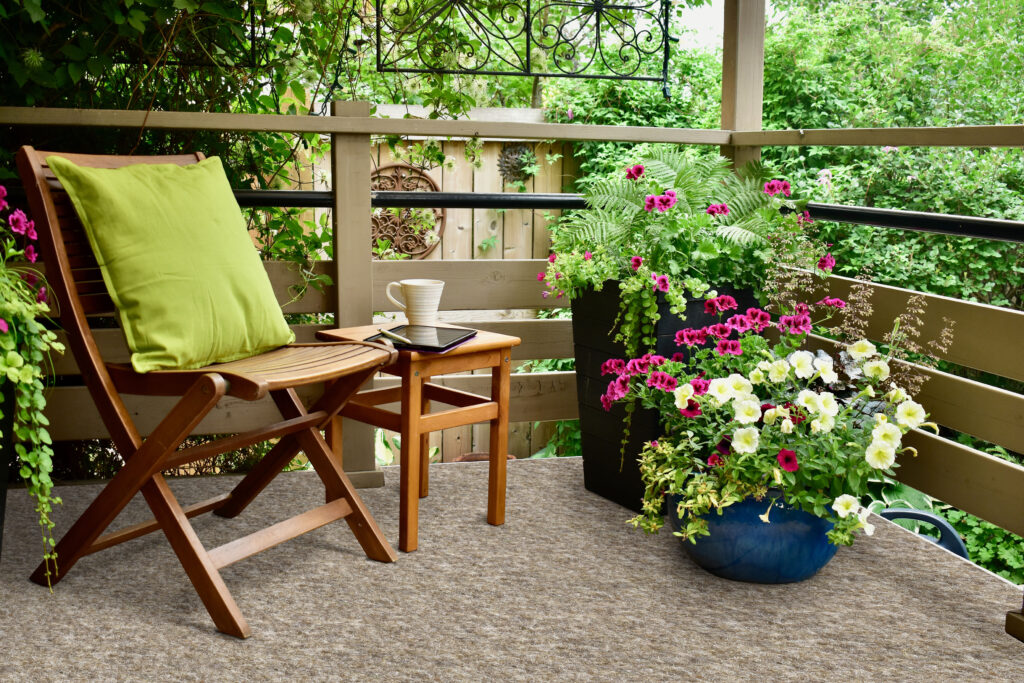 Sandudd green parvekematto beige