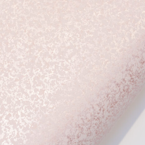 Charlotte rullalla Vaaleanpunainen tapetti, jossa kimmeltävä tausta ja vaalea tekstuuripinta.